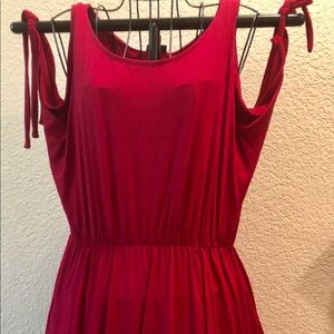 TORRID Red Cold Shoulder Jersey Dress